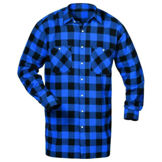 Flanell-Hemd Michigan von Craftland, blau/schwarz kariert